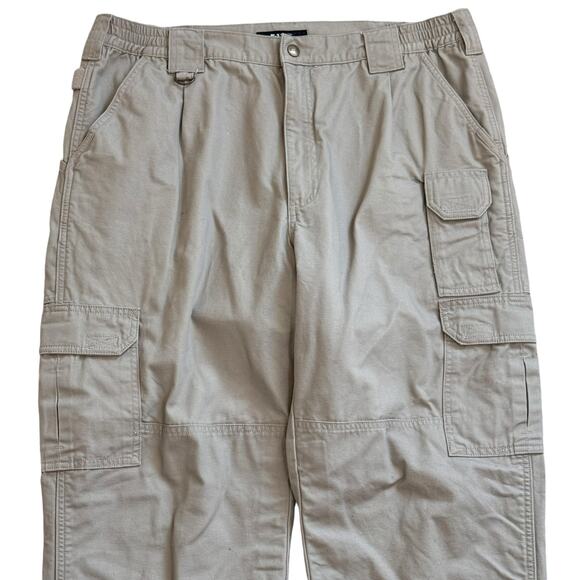 5.11 Tactical Active Work Pants Size 38 x 30 Khaki‎ Tan Military Relaxed 74251 - Picture 7 of 10